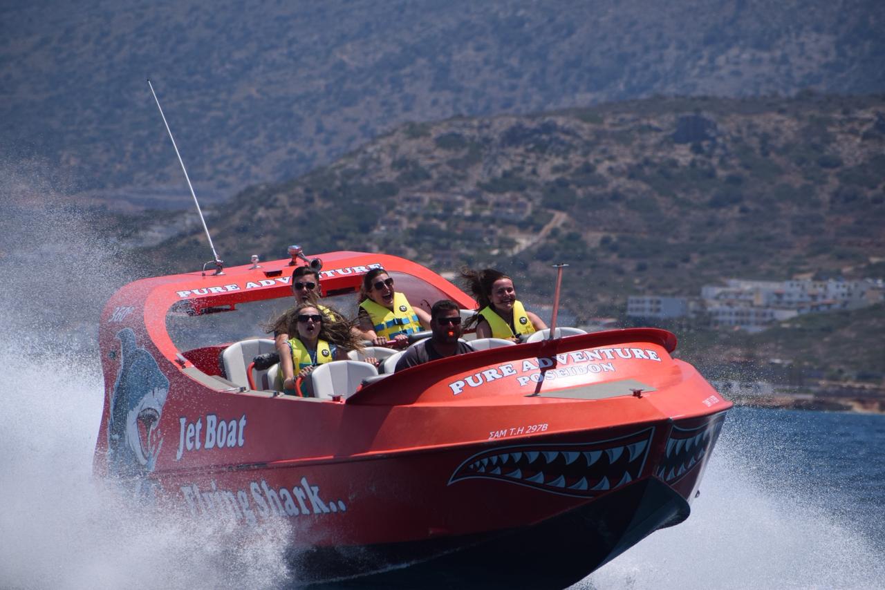 Jet boat en Crète : 1 heure d’adrénaline à Hersonissos