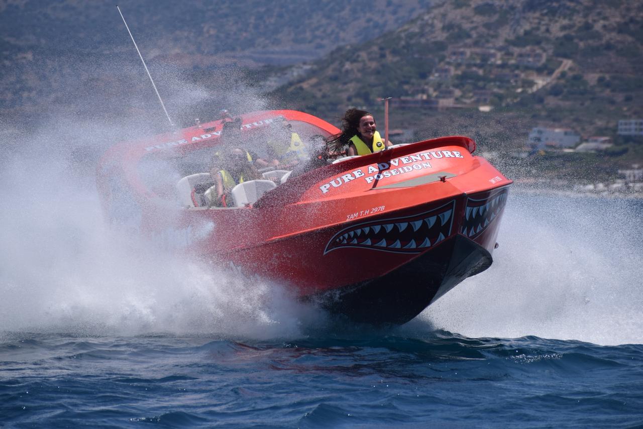 Jet boat en Crète : 1 heure d’adrénaline à Hersonissos